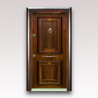 درب آلدورا سری لوکس S سوپر برجسته با روکش طبیعی گردویی کد 043