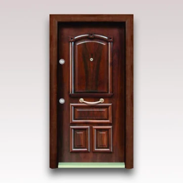 درب آلدورا سری لوکس S سوپر برجسته با روکش طبیعی گردویی کد 070