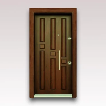 درب آلدورا سری لوکس S نیم برجسته با روکش طبیعی راش کد 067