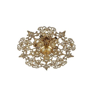 لوستر سقفی چشمه نور 3 شعله کد C2541 (برنزی)