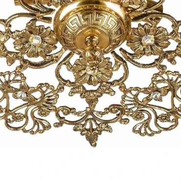 لوستر سقفی چشمه نور 3 شعله کد C2541 (برنزی)