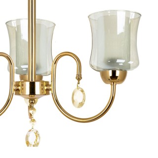 لوستر 3 شعله چشمه نور کد A811.3 (طلایی)