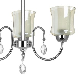 لوستر 3 شعله چشمه نور کد A811.3 (کروم)