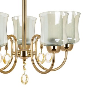 لوستر 5 شعله چشمه نور کد A811.5 (طلایی)