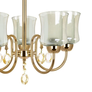 لوستر 5 شعله چشمه نور کد A811.5 (طلایی)