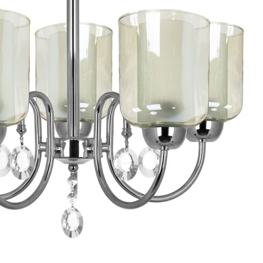 لوستر 5 شعله چشمه نور کد A812.5 (کروم)