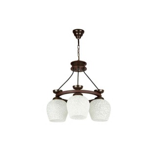 لوستر 3 شعله چشمه نور کد G576.3 (قهوه ای)