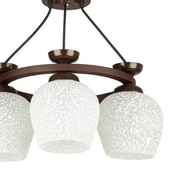 لوستر 3 شعله چشمه نور کد G576.3 (قهوه ای)