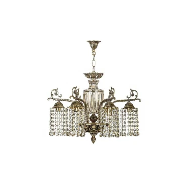 لوستر 6 شعله چشمه نور مدل C2184.6-B (برنزی)