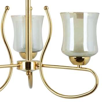 لوستر 3 شعله چشمه نور کد A815.3-G (طلایی)