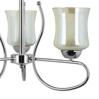 لوستر 3 شعله چشمه نور کد A815.3-C (کروم)