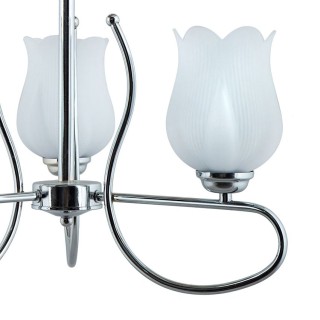 لوستر 3 شعله چشمه نور کد A814.3-C (کروم)