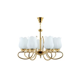 لوستر 7 شعله چشمه نور کد A814.7-G (طلایی)