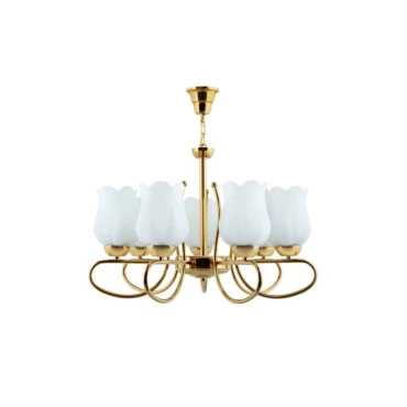 لوستر 7 شعله چشمه نور کد A814.7-G (طلایی)