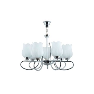 لوستر 7 شعله چشمه نور کد A814.7-C (کروم)