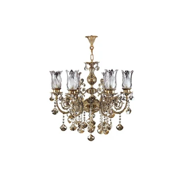 لوستر چشمه نور 6 شعله کد C2504 (برنزی)