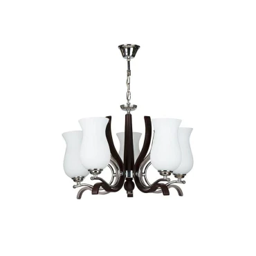 لوستر چشمه نور 5 شعله کد 828 (قهوه ای)