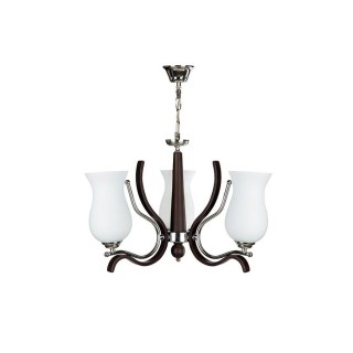 لوستر چشمه نور 3 شعله کد 828 (قهوه ای)