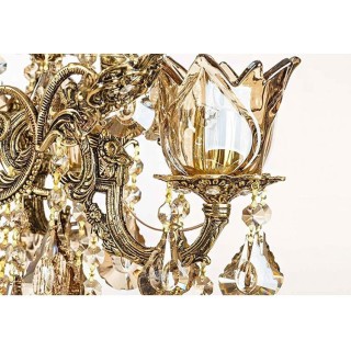 لوستر چشمه نور 10 شعله کد C2515.5 (برنزی)