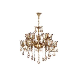 لوستر چشمه نور 10 شعله کد C2702.5 (برنزی)