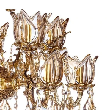 لوستر چشمه نور 10 شعله کد C2702.5 (برنزی)