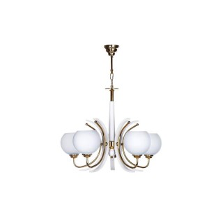 لوستر چشمه نور 5 شعله کد 858WT (طلایی)