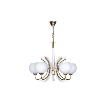 لوستر چشمه نور 5 شعله کد 858WT (طلایی)