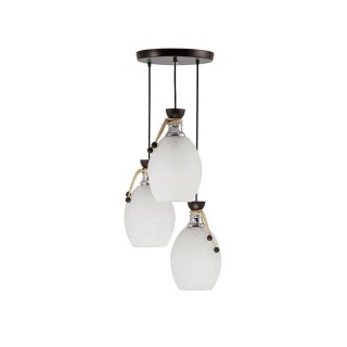 چراغ آویز چشمه نور 3 شعله کد 1266.3H (قهوه ای)