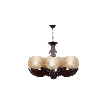 لوستر چشمه نور 7 شعله کد G501 (قهوه ای)