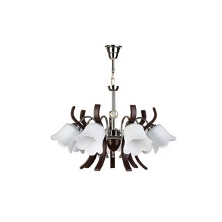 لوستر چشمه نور 7 شعله کد 888.7 (قهوه ای)