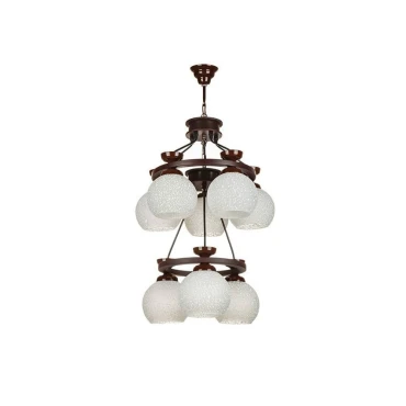 لوستر چشمه نور 8 شعله کد G560.5_3 (قهوه ای)