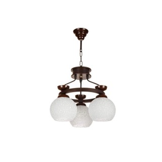 لوستر 3 شعله چشمه نور کد G560.3 (قهوه ای)