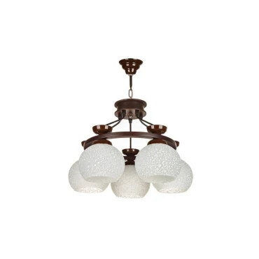 لوستر چشمه نور 5 شعله کد G560.5 (قهوه ای)