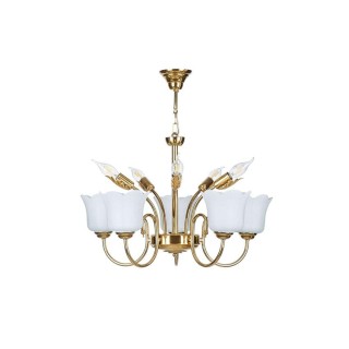 لوستر 10شعله چشمه نور کد A810.5-5-WT (طلایی)