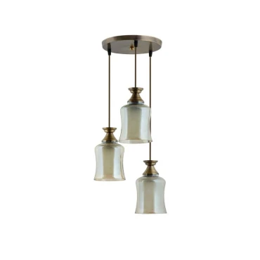 چراغ آویز چشمه نور کد A1280.3H-A (زیتونی)