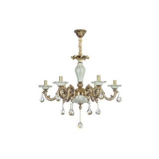 لوستر 6 شعله چشمه نور کد C3329.6-WT-AO