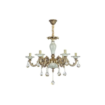 لوستر 6 شعله چشمه نور کد C3329.6-WT-AO