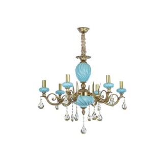 لوستر 6 شعله چشمه نور کد C3321.6-B-AO