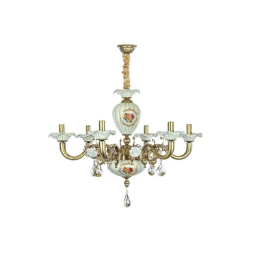 لوستر 6 شعله چشمه نور کد C3313.6-WT-AO