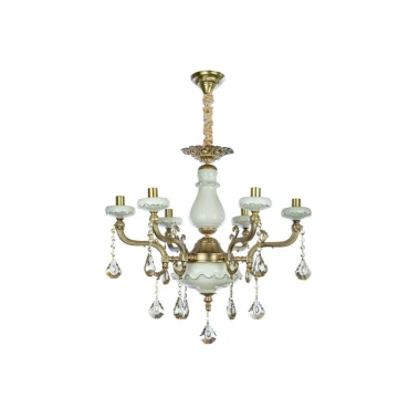 لوستر 6 شعله چشمه نور کد C3310.6-WT-AO