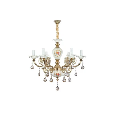 لوستر 6 شعله چشمه نور کد C3324.6-WT-AO