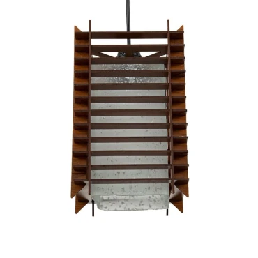 چراغ آویز چشمه نور کد A1329.1H (قهوه ای)