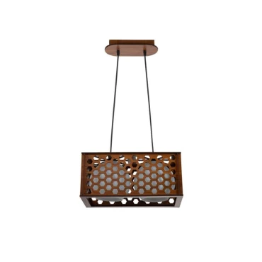 چراغ آویز چشمه نور کد A1323-2H (قهوه ای)