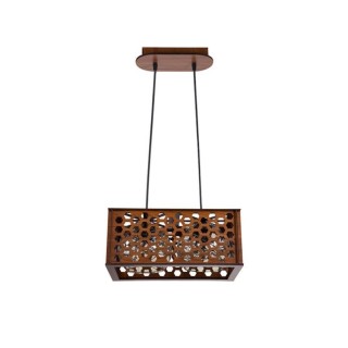 چراغ آویز چشمه نور کد A1323-2H (قهوه ای)