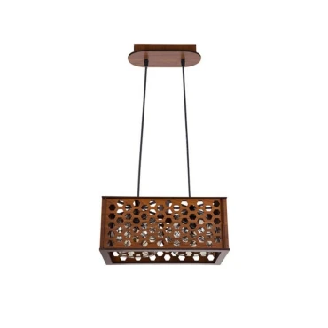 چراغ آویز چشمه نور کد A1323-2H (قهوه ای)