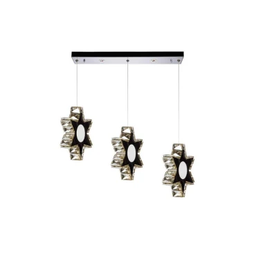 چراغ آویز چشمه نور کد A6543-3-G (کریستالی)