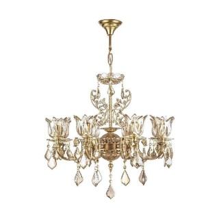 لوستر چشمه نور 8 شعله کد C2779/8-A آنتیک