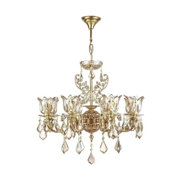 لوستر چشمه نور 8 شعله کد C2779/8-A آنتیک