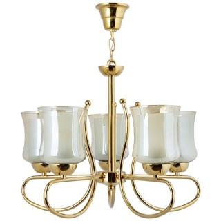 لوستر 5 شعله چشمه نور مدل A815/5-G طلایی