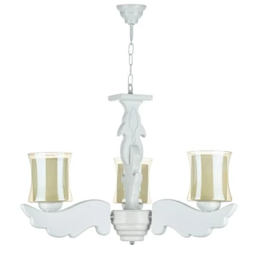 لوستر سه شعله چشمه نور کد G660/3-WT سفید